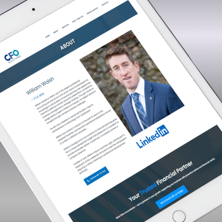 William Walsh FCA MSA, at CFO Solutions Waterford